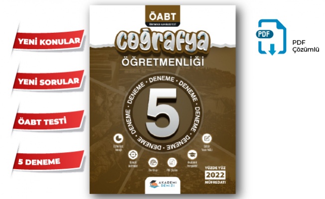 COĞRAFYA ÖĞRETMENLİĞİ KPSS ÖABT 5’Lİ DENEME SETİ