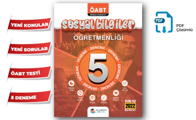 SOSYAL BİLGİLER ÖĞRETMENLİĞİ KPSS ÖABT 5’Lİ DENEME SETİ