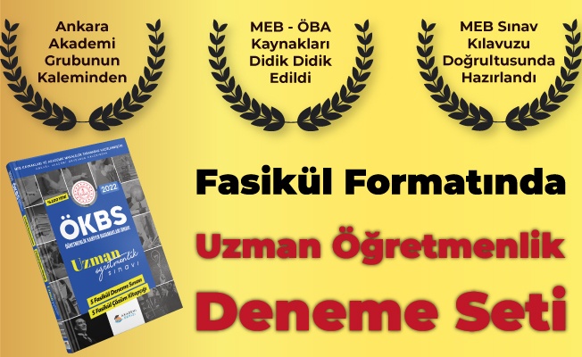 MEB UZMAN ÖĞRETMENLİK DENEME SETİ