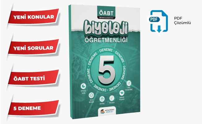 BİYOLOJİ ÖĞRETMENLİĞİ KPSS ÖABT 5’Lİ DENEME SETİ