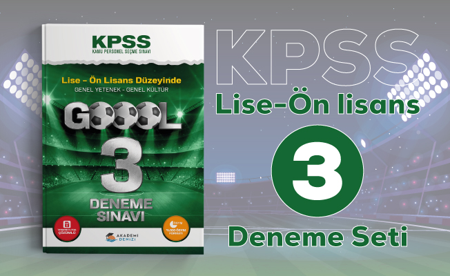 LİSE VE ÖN LİSANS DÜZEYİ GOOL DENEME SETİ