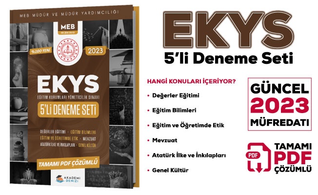 2023 EKYS DENEME SETİ