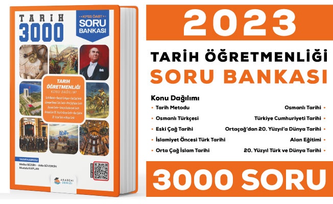 2023 ÖABT Tarih 3000 Soru Bankası