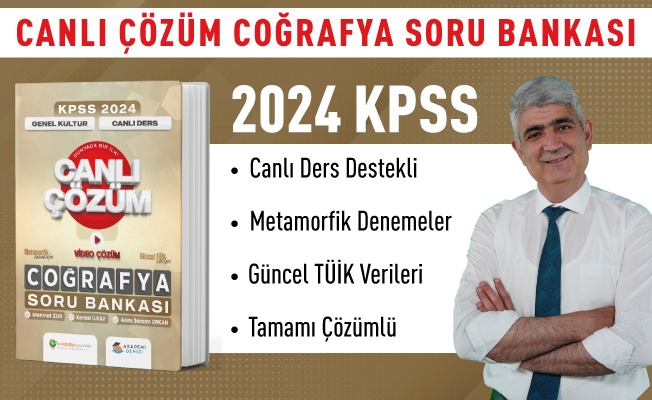 2024 KOZMİK ODA KPSS CANLI DERS DESTEKLİ COĞRAFYA SORU BANKASI (Mehmet ZOR)