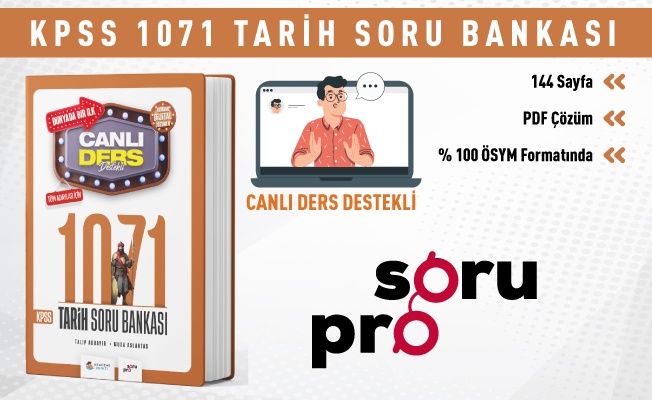 KPSS 1071 TARİH SORU BANKASI