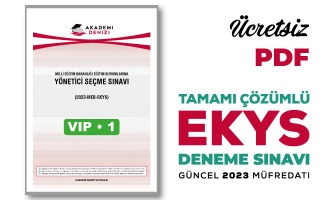 ÜCRETSİZ 2023 EKYS VİP DENEMESİ