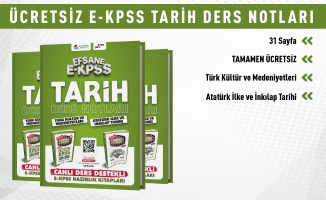 ÜCRETSİZ EFSANE E-KPSS TARİH DERS NOTLARI